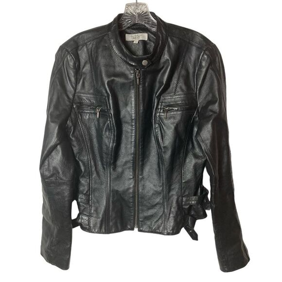 Next Leather Jacket Woman’s Size 14 - Picture 5 of 14